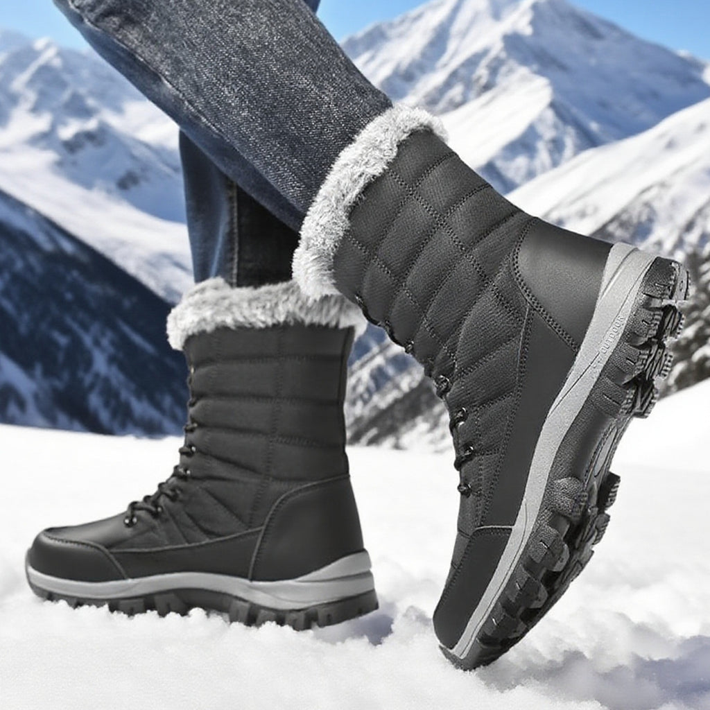 Bottes de sport de plein air extra-long-pile épaissies pour hommes