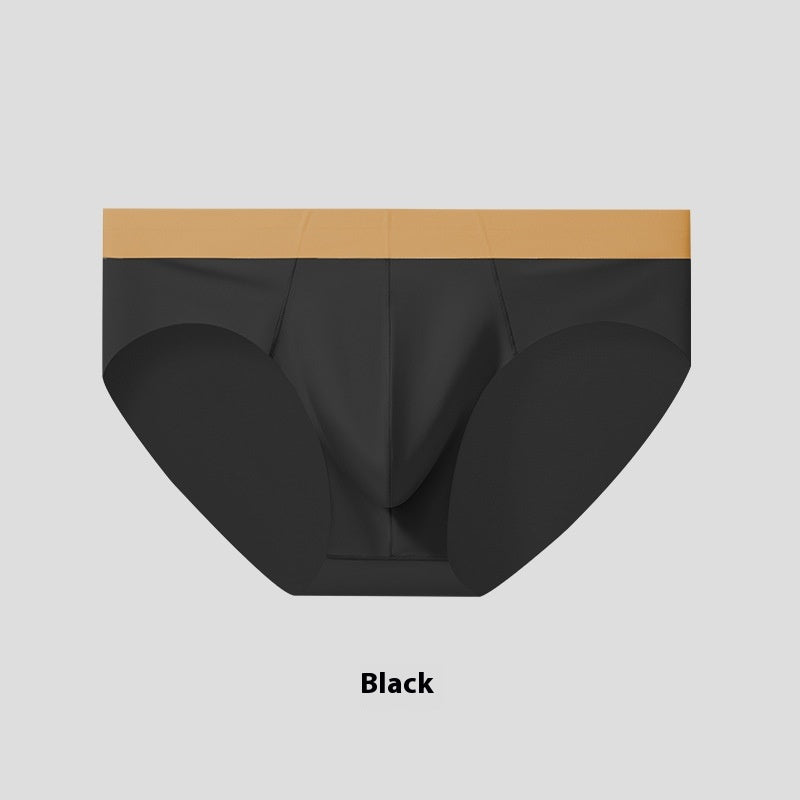 L'été Ice Silk Sous-vêtements pour hommes Nylon Une couche Crotch Respirant Mince