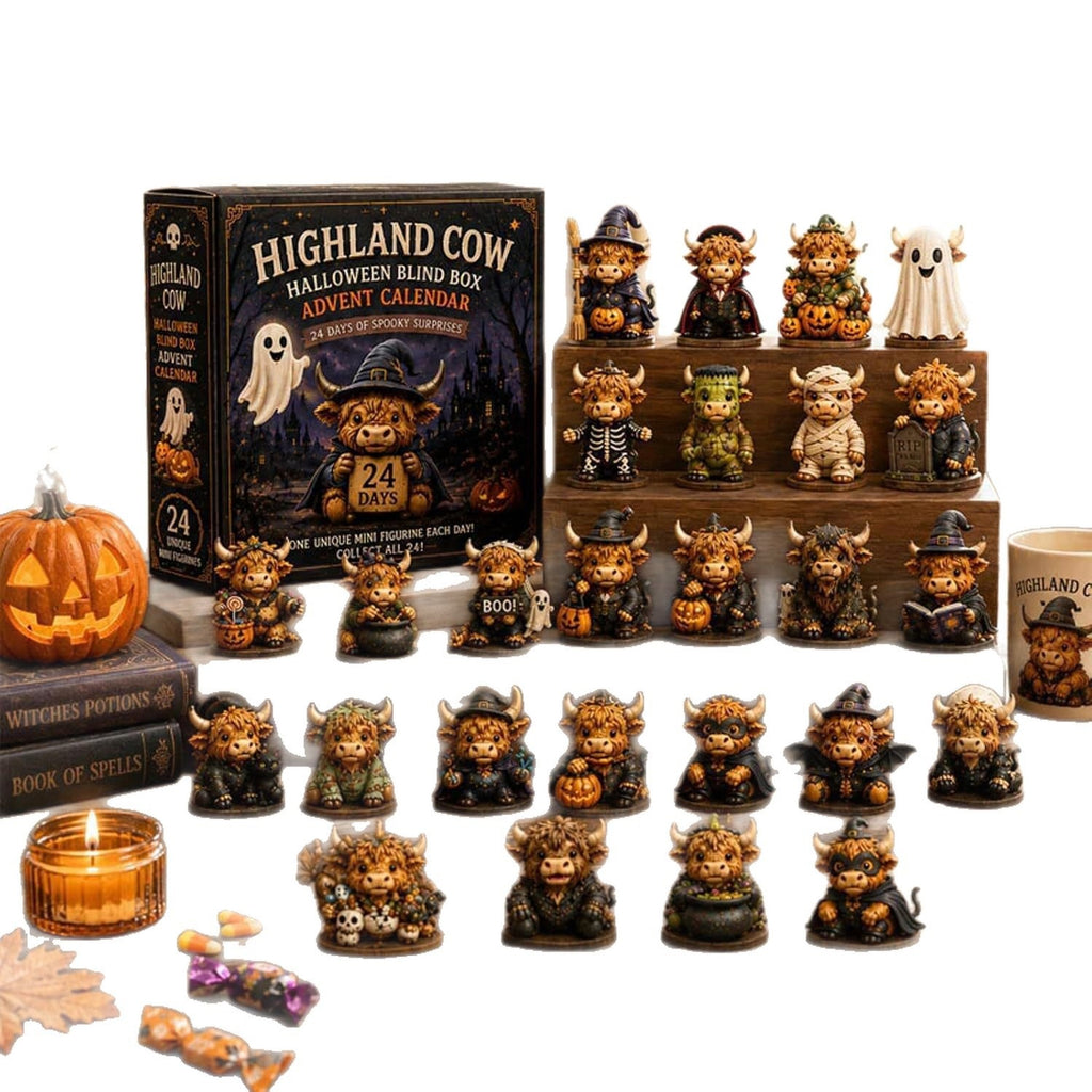 Highland Cow Halloween Avent Calendrier Jouet