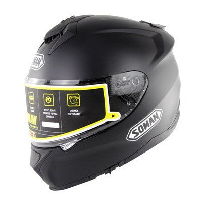 Casque d'équitation moto électrique avec double objectif anti-fog
