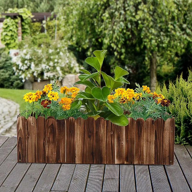 Coffret de planteur surélevé en bois