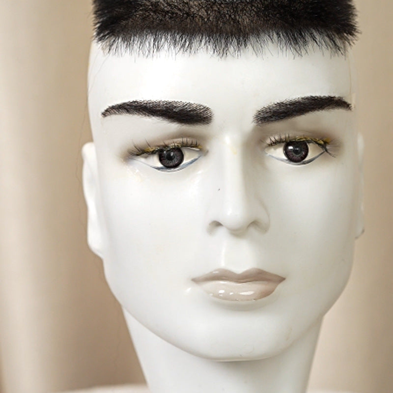 Hommes Crochet faux sourcils invisibles et trois dimensions