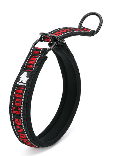 Truelove chien collier de traction tissu de plongée réfléchissant réglable doux commerce extérieur Am
