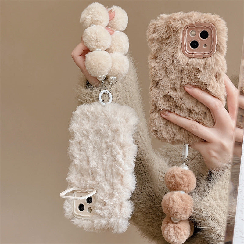Étui téléphonique en peluche