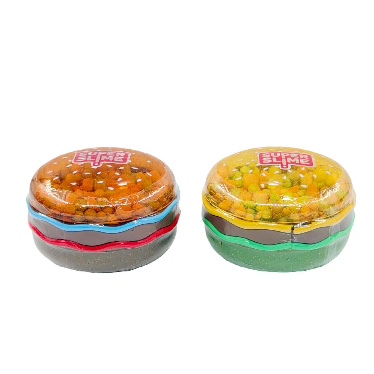 Jeu en forme de burger de simulation avec perles colorées en mousse