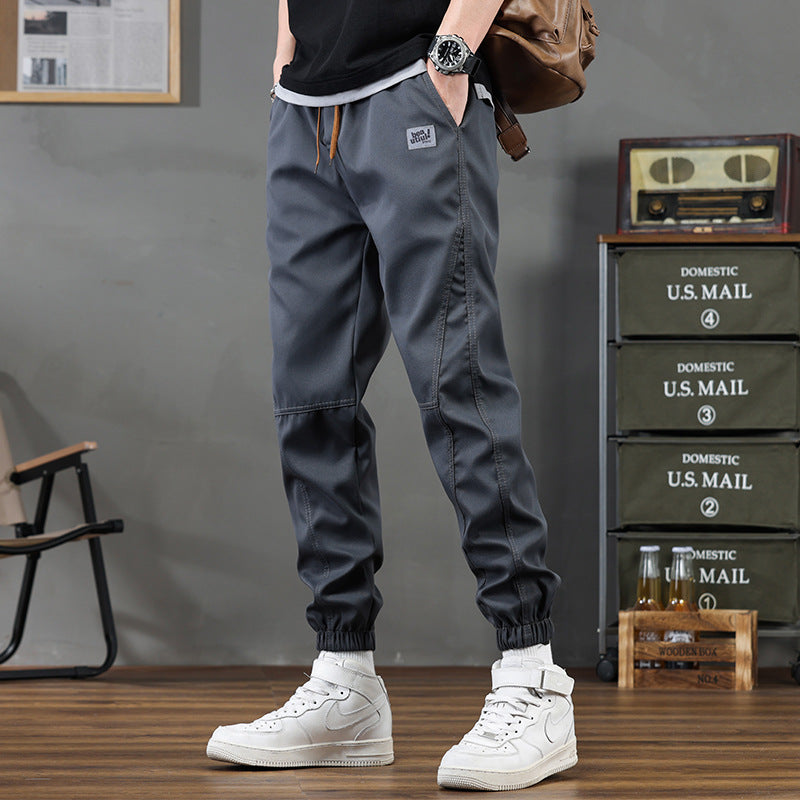 Pantalons de sport occasionnels pour hommes, croppés