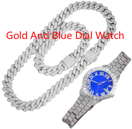 Jeu de montres Hip-Hop EuropeanAmerican 14mm Cuban-Link
