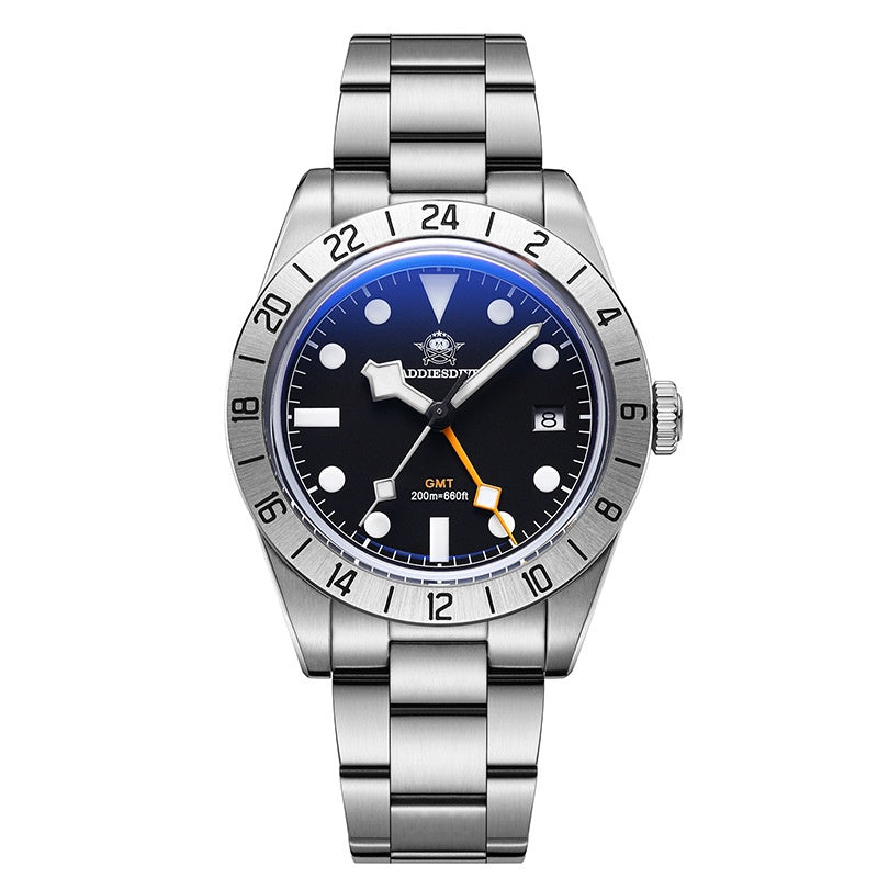 Montre Quartz imperméable à l'eau pour hommes avec mains lumineuses