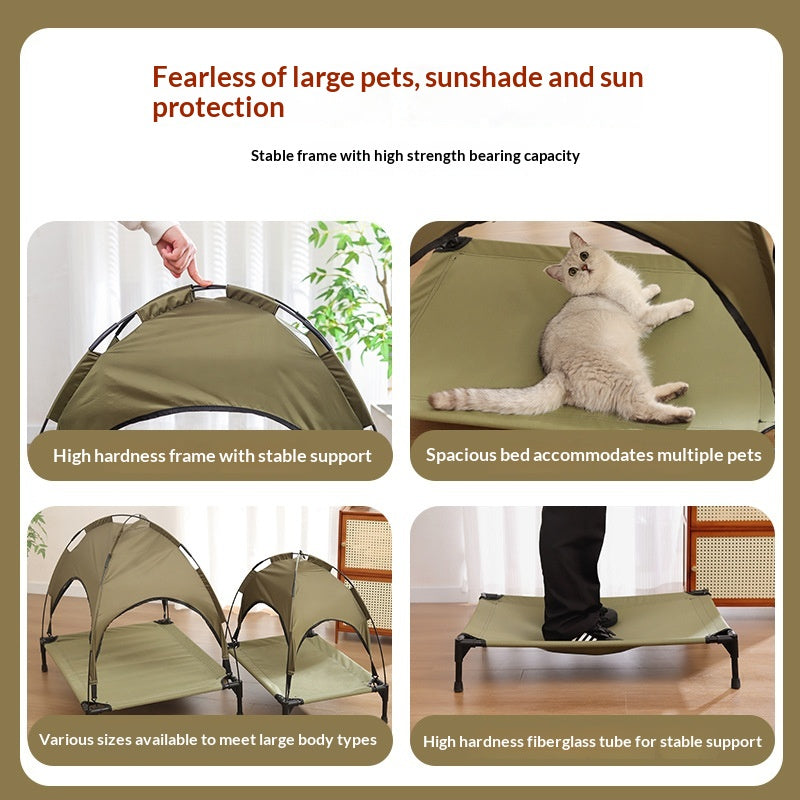 Lit de chat, Lit de camping pour animaux, Grande tente, Toute saison, Lavable, Lit chiot