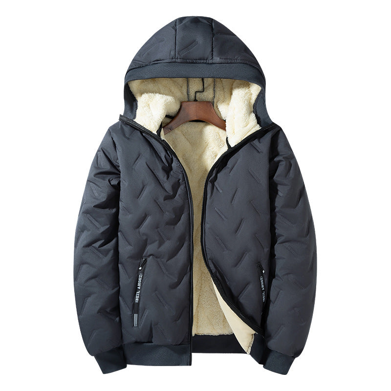 Veste rembourrée en coton ultrasonique d'hiver pour hommes