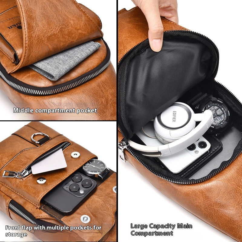 Sac d'épaule Retro Easy Matching Grande capacité étanche Satchel