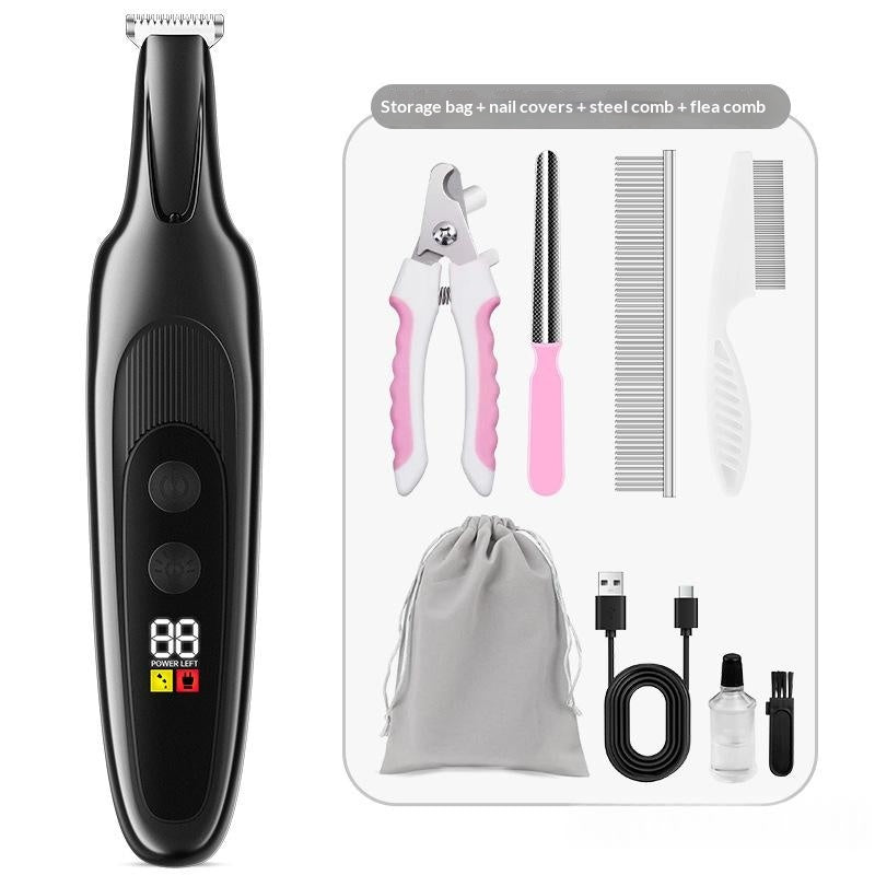 Clipper sans fil lavable à corps entiers pour animaux de compagnie à faible bruit