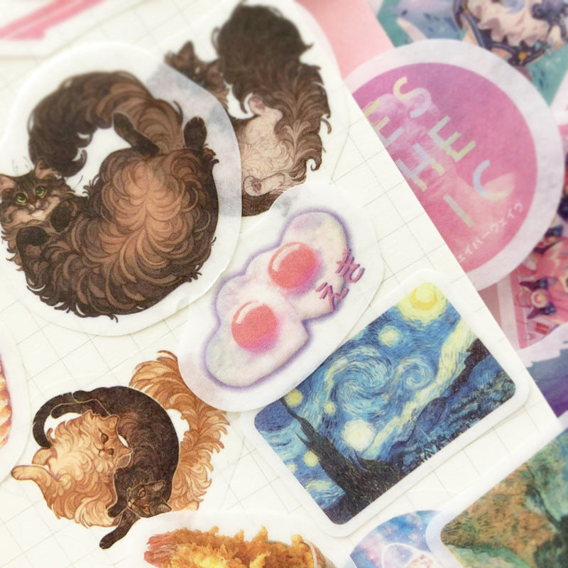 Stickers Papier Washi Set 200 Pc Papeterie