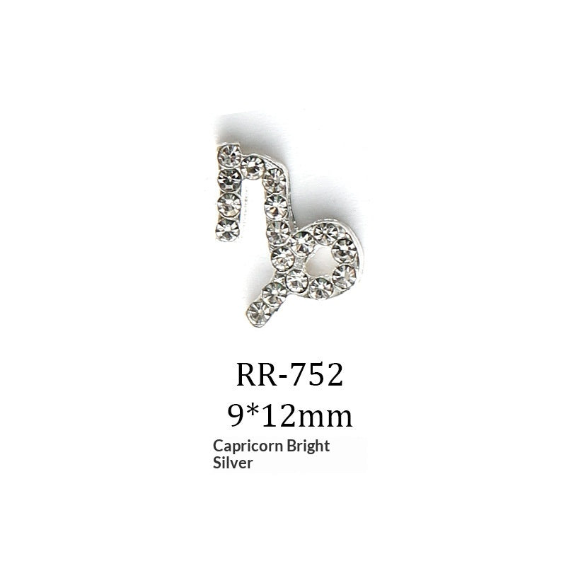 Creative 3D 12 Zodiac signe Nail Art Accessoires