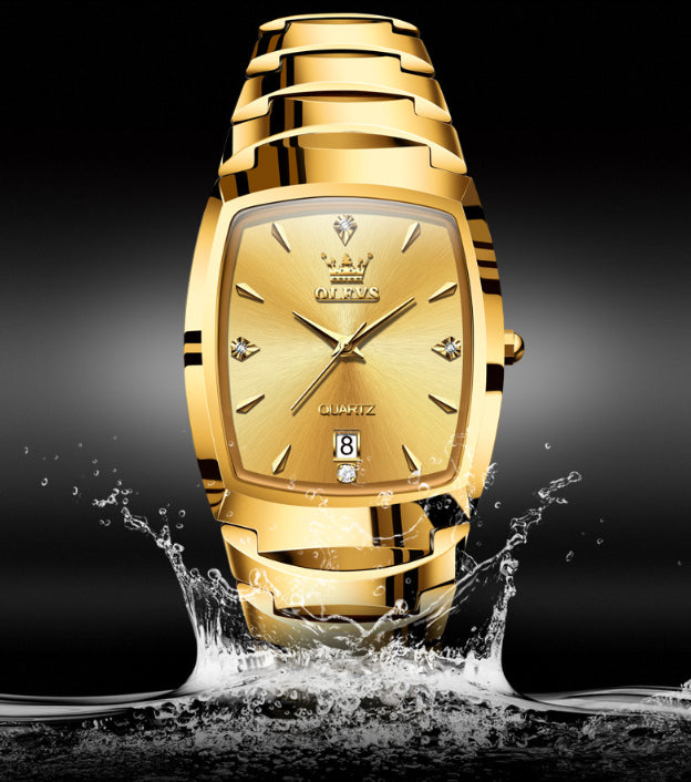 Or Quartz Tungsten Steel Real Men's Watch
