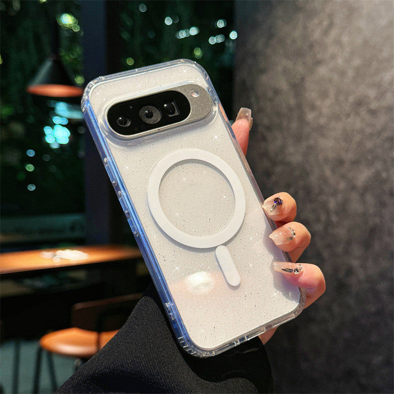 Étui de téléphone magnétique transparent Starry Sky