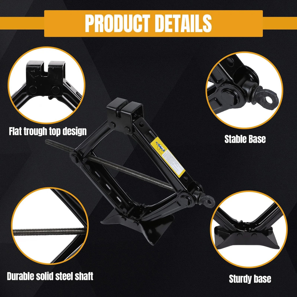 3 Tonne Ciseaux Jack Kit 3000 kg Râteau et perceur Adaptateur Max 45cm pour voiture