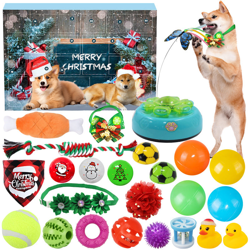 Boîte cadeau pour chien de Noël