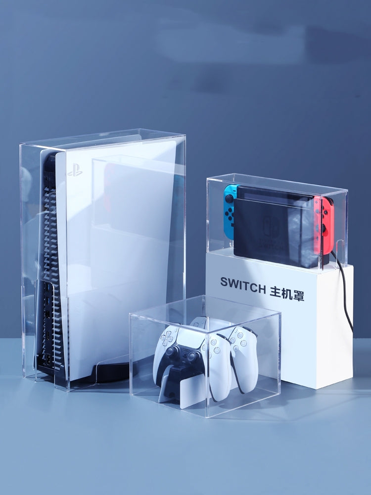 Poignée Boîte de stockage Acrylique Ps4slim Host Cooling Game Console Protection Case