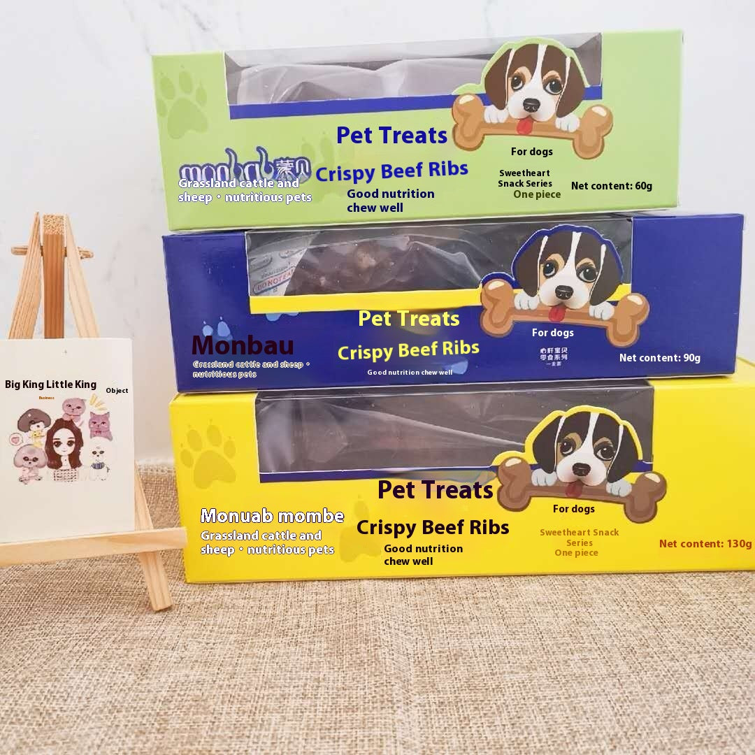 Snacks de chien Molar Long Lasing Boeuf Marrow Bone