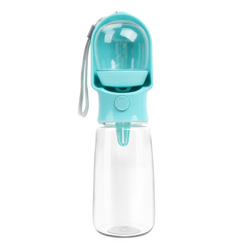 Bouteille d'eau portable pour chien de fuite avec distributeur d'eau pour animaux de voyage pour la marche et le salut