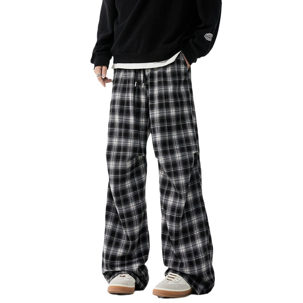 Pantalon casual homme American-Style Checkerboard