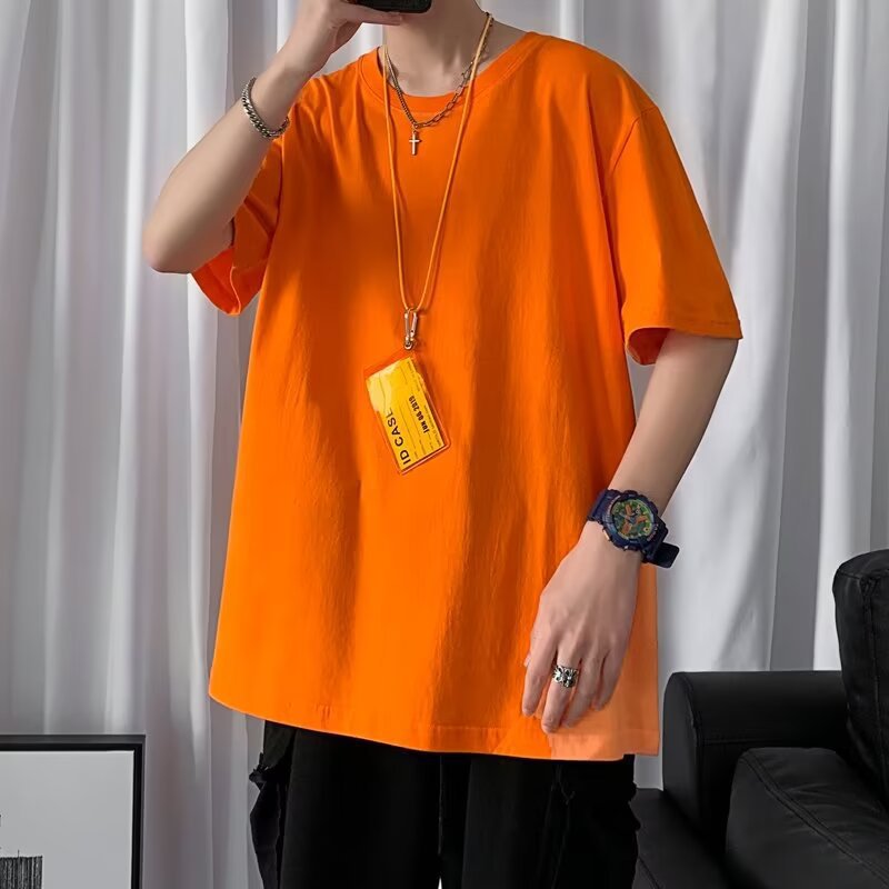 T-shirt à manches courtes de couleur candy pour homme
