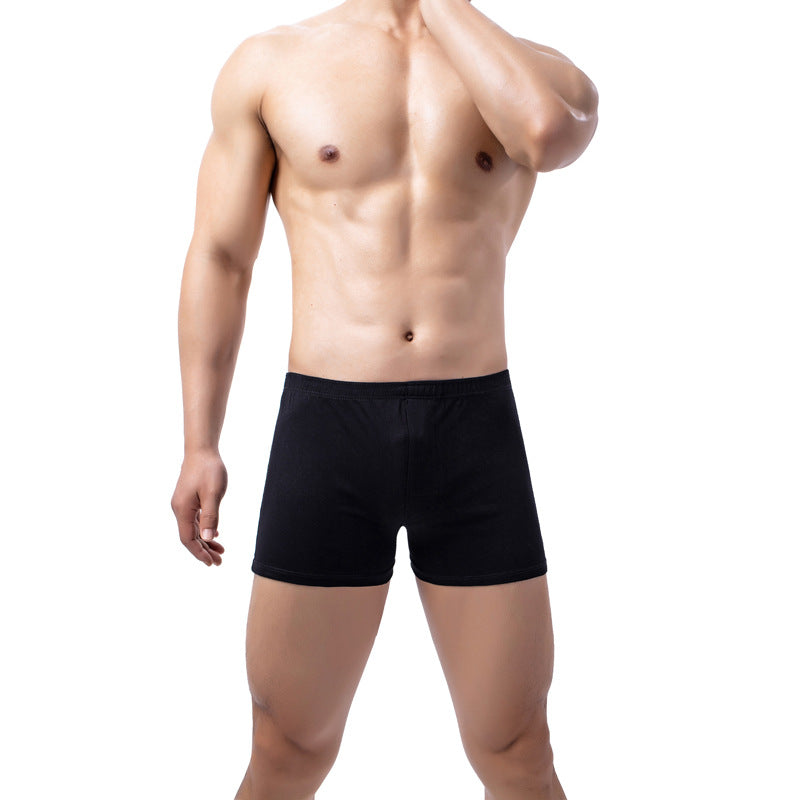 Slip de boxeur à couleurs solides pour hommes doux et respirant