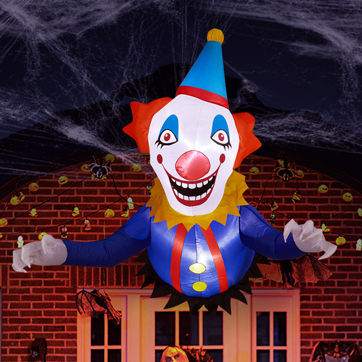 Remplacer 82852062 3.3 FT Clown gonflable d'Halloween cassé de la fenêtre extérieure Decoratio