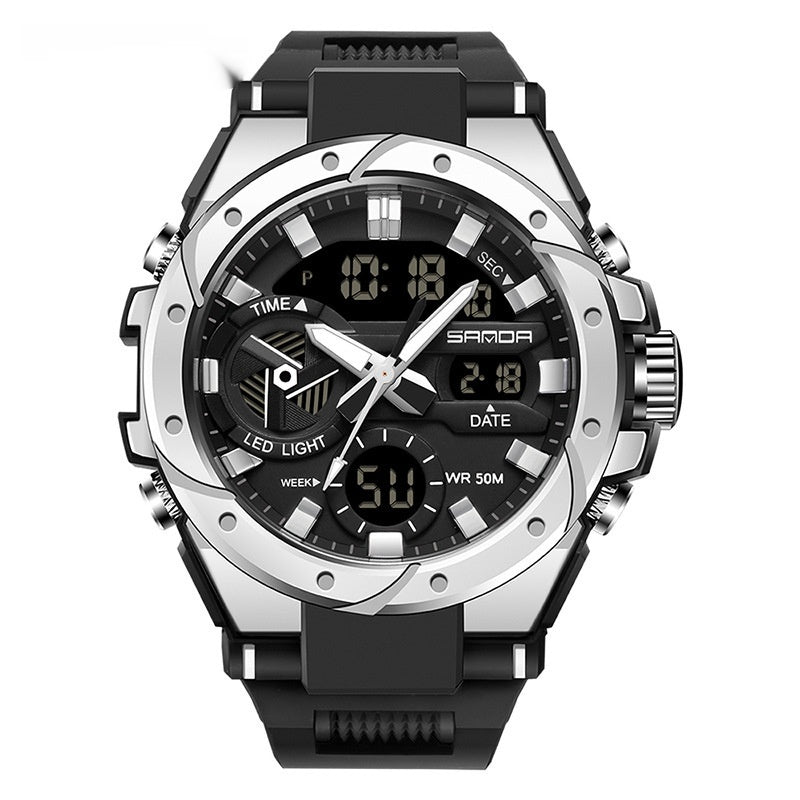 Montre électronique multifonctionnelle en extérieur lumineux étanche