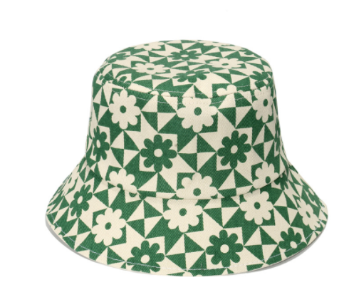 Printemps et été Géométrie Lattice Fleurs Soleil Femme Chapeau pêcheur