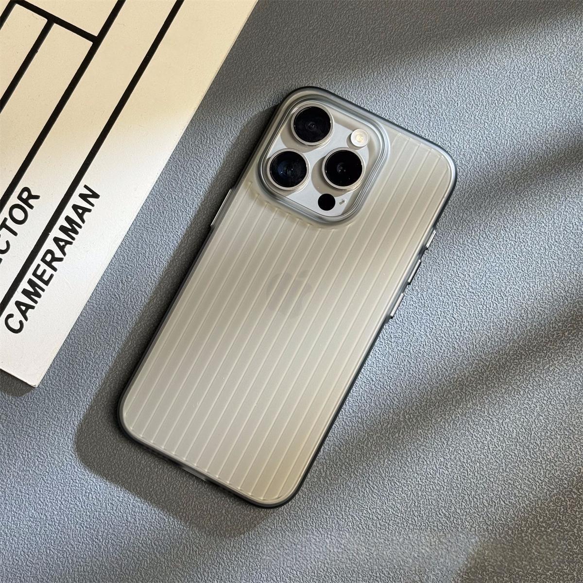Cas corrugé de téléphonie mobile électronique Matte