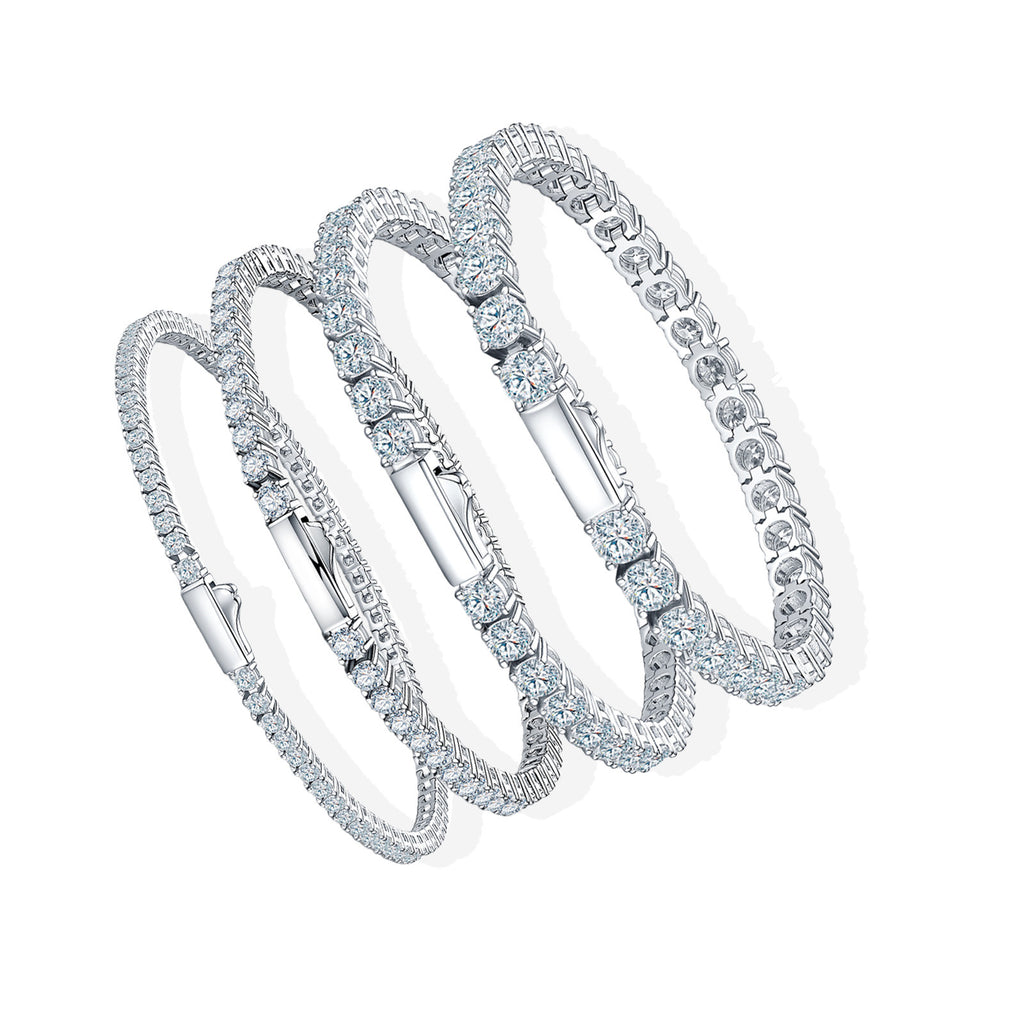 Bracelet de tennis Mozanite pour femmes