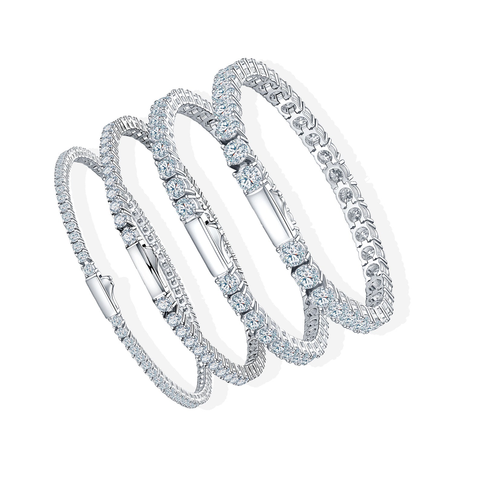 Bracelet de tennis Mozanite pour femmes