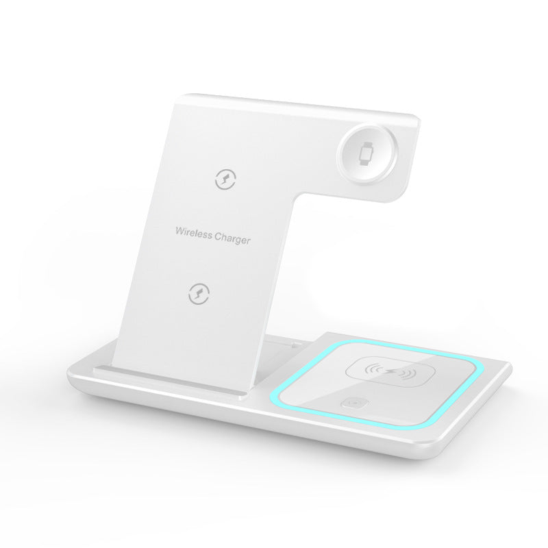 Chargeur de bobine double pliable sans fil trois en un