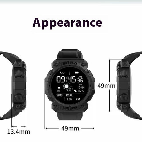 Spaceman ronde FD68S Smart Bracelet 144 Grand écran couleur