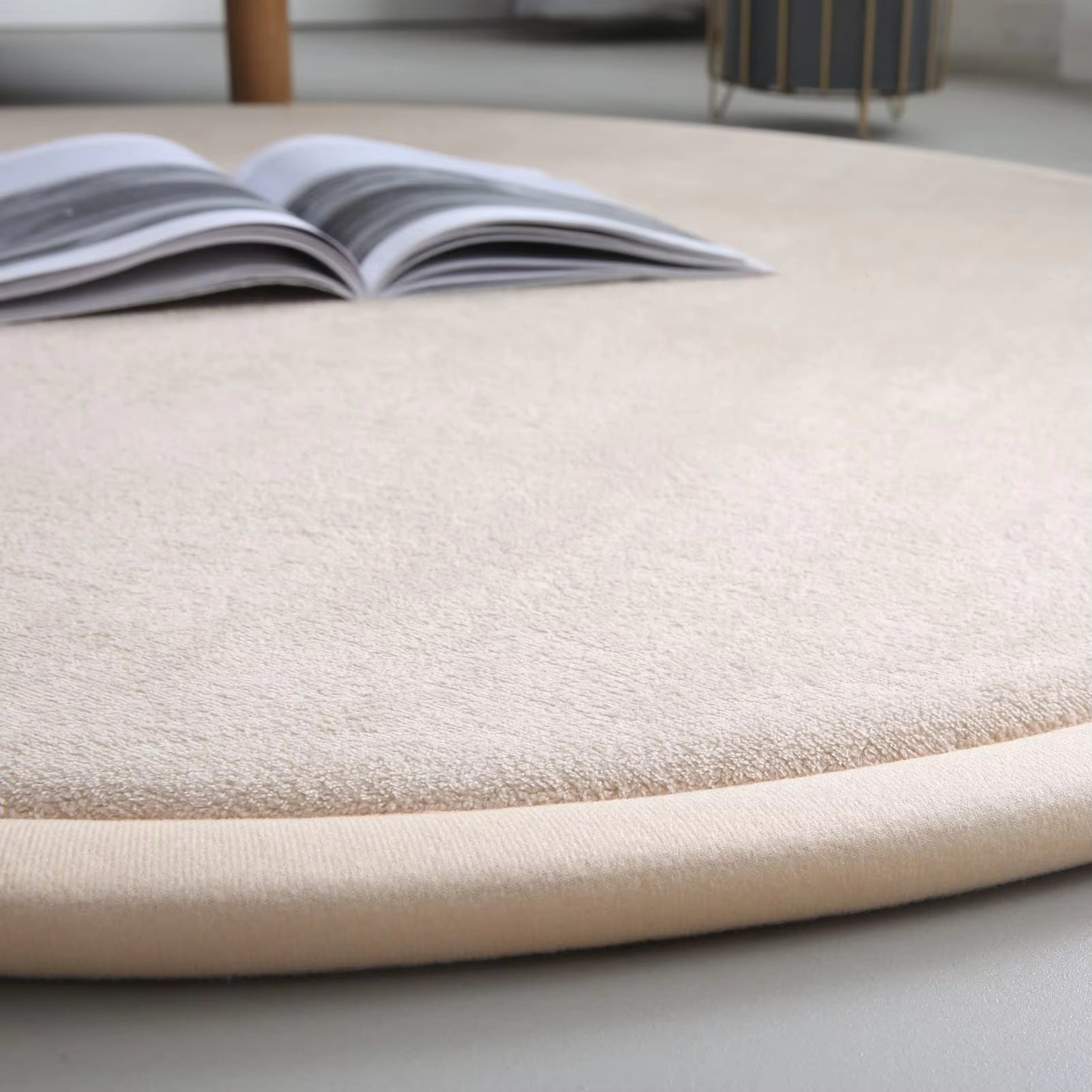 Tapis rond éponge épaissé