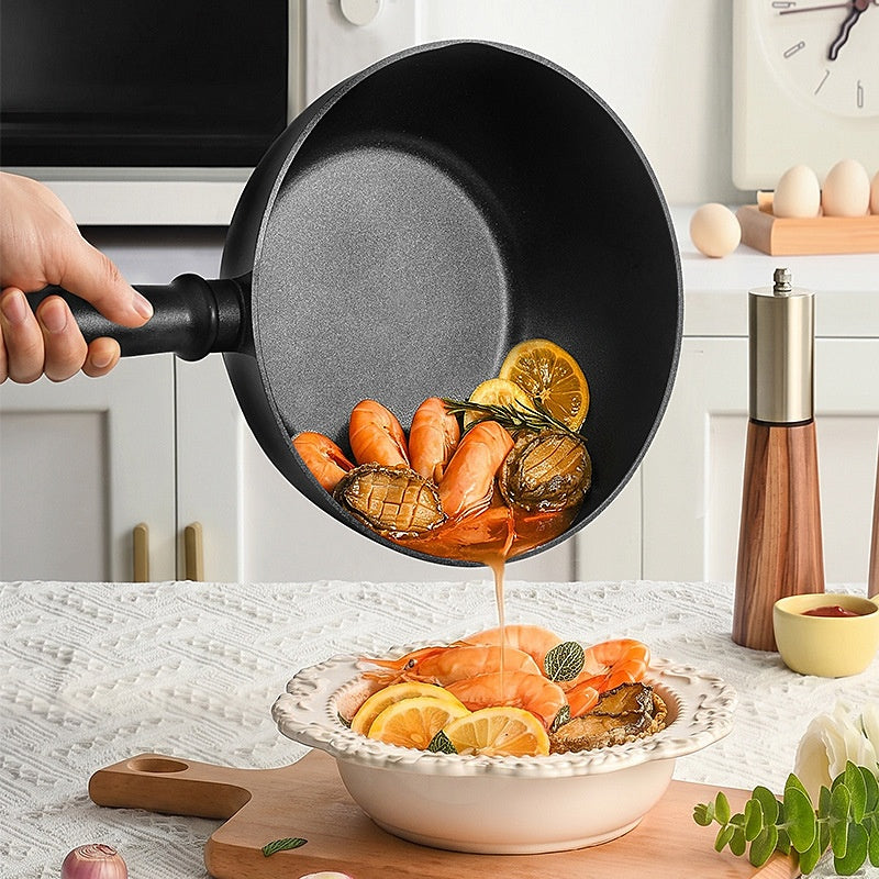 Pane de friture antiadhésive pour la cuisine à domicile épais et léger