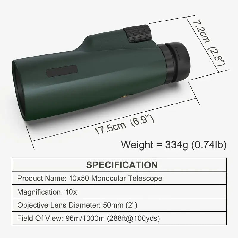 Télescope Monoculaire Zoom de haute loupe