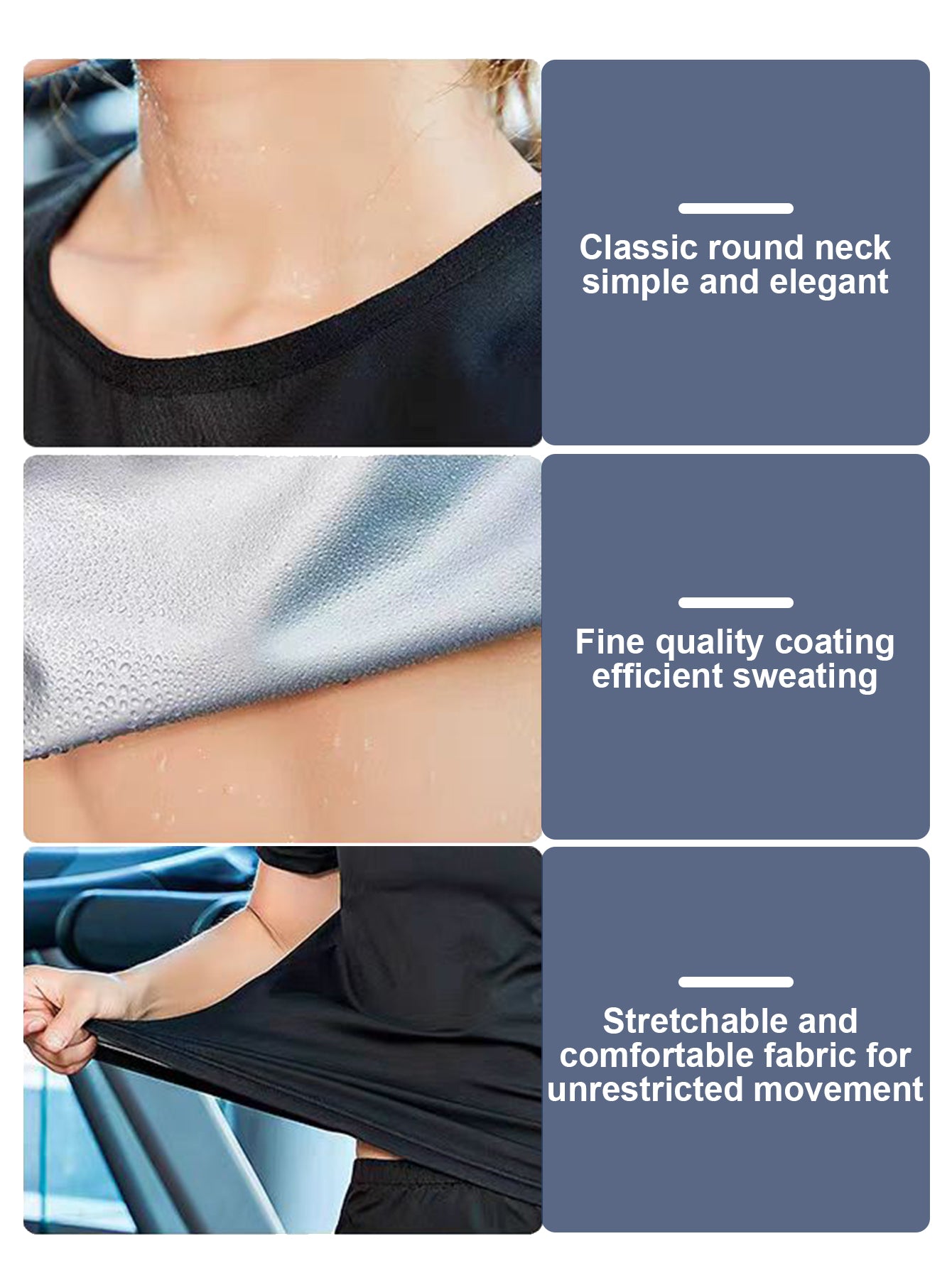 Chemise Sauna à chaleur pour femmes - Sweat Vest Compression Shapewear - Haut du costume Sauna - Sw