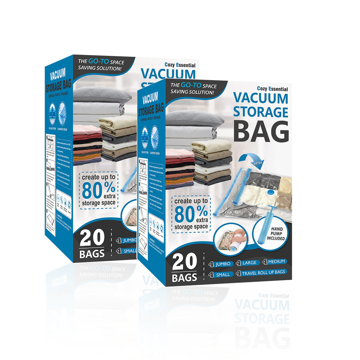 Sac de rangement transparent pour vêtements