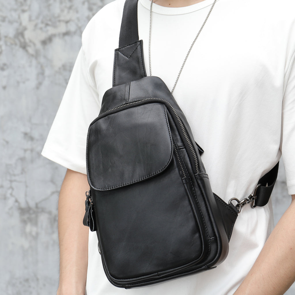 Sac de messager à épaule souple et polyvalent pour hommes