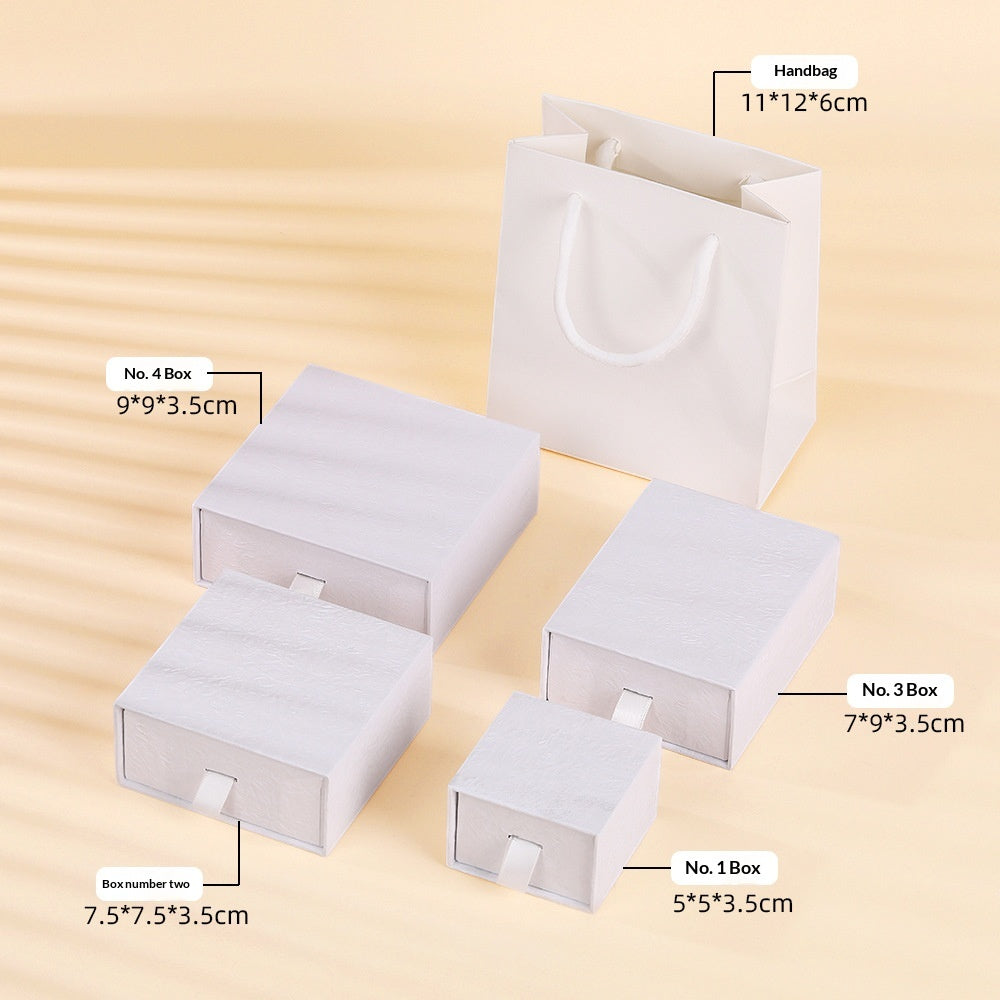 Hand varnished paper jewelry gift box with