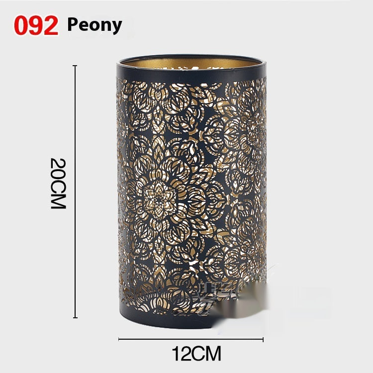 Iron Laser Engraving Square Round Lampshade Shell Accessoires