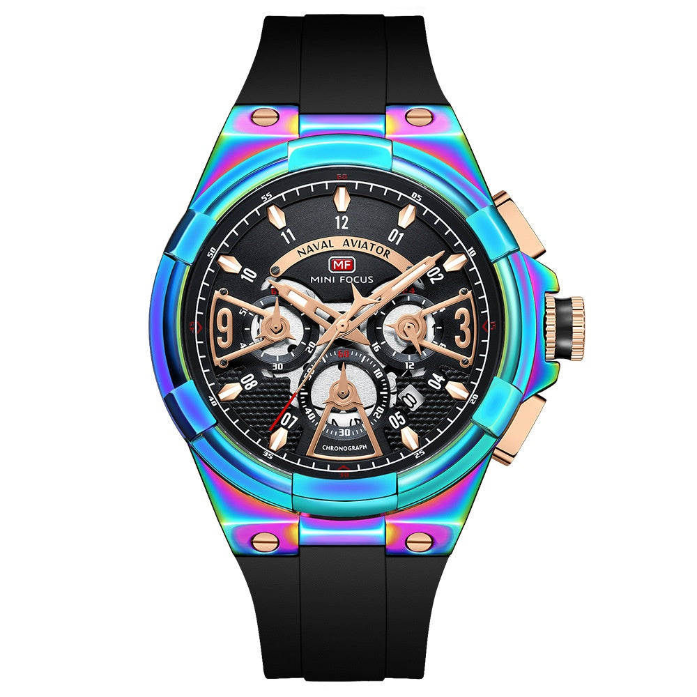 Montre de surface en quartz flottante étanche Casual