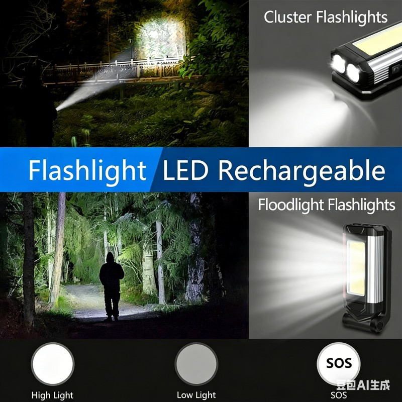 Lampe de travail rechargeable 2 Pack