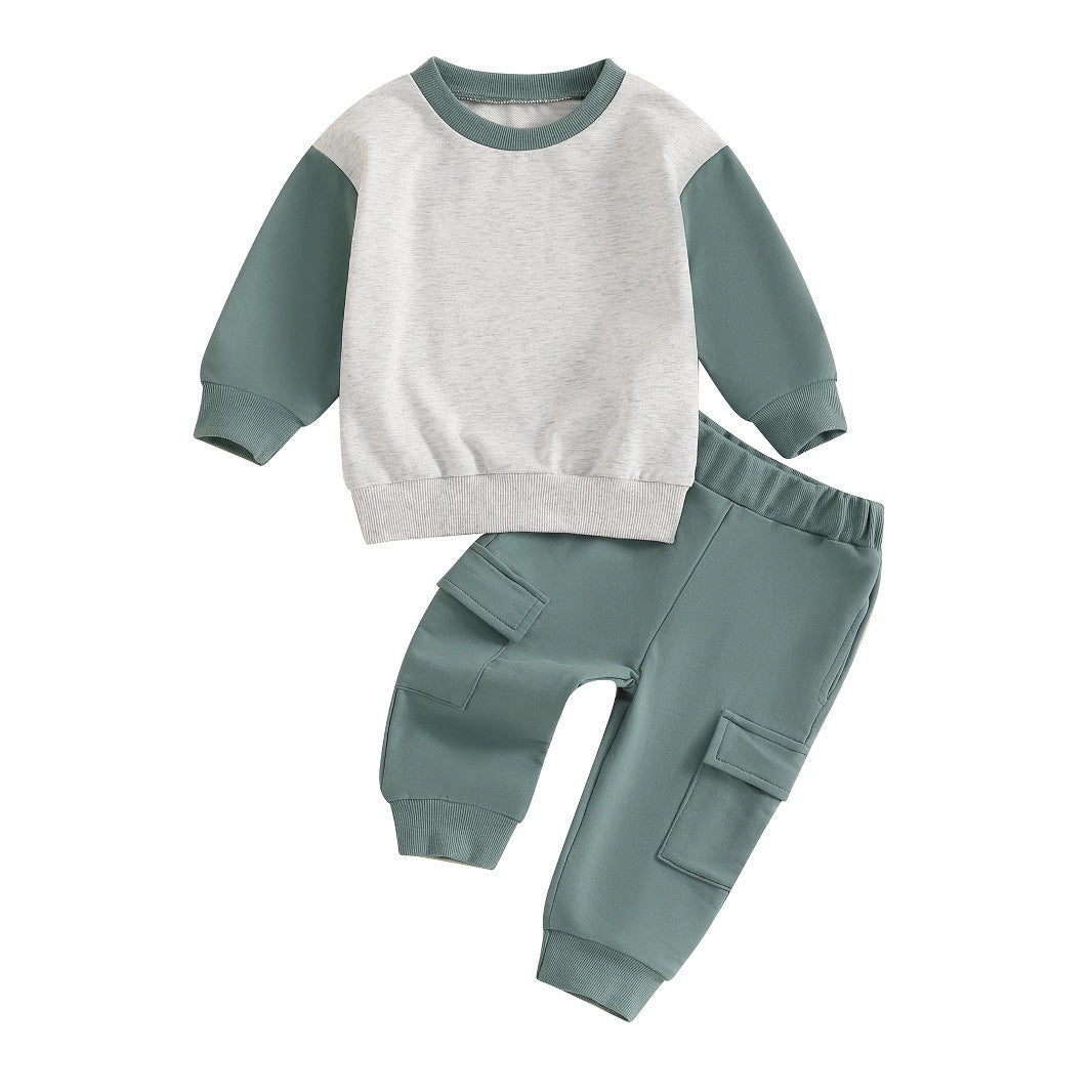 Ensemble de hoodies à manches longues pour garçons Sporty Color-Block