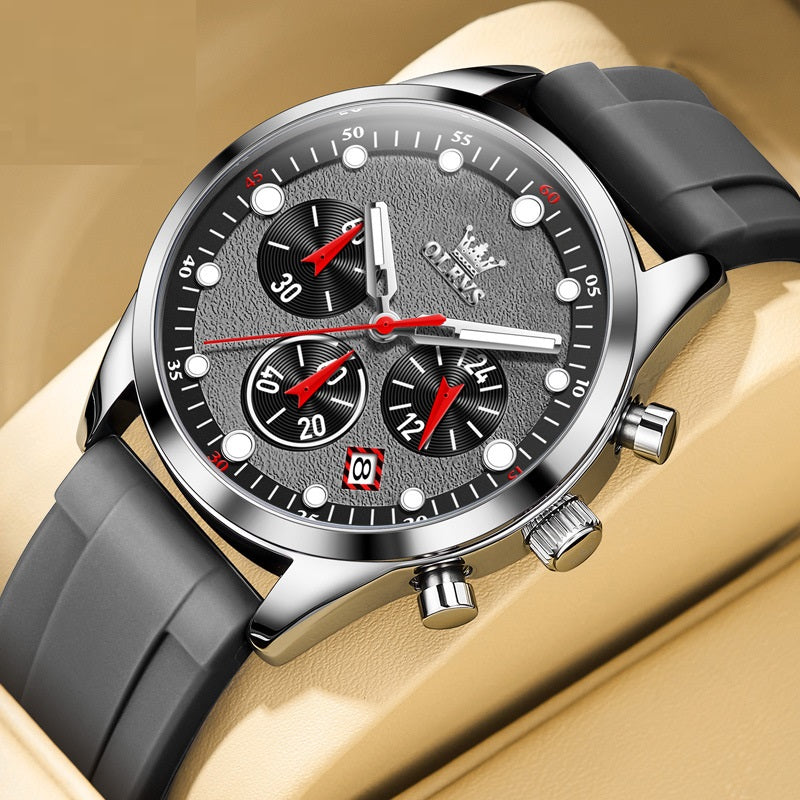 Montre Quartz multifonctionnelle pour homme