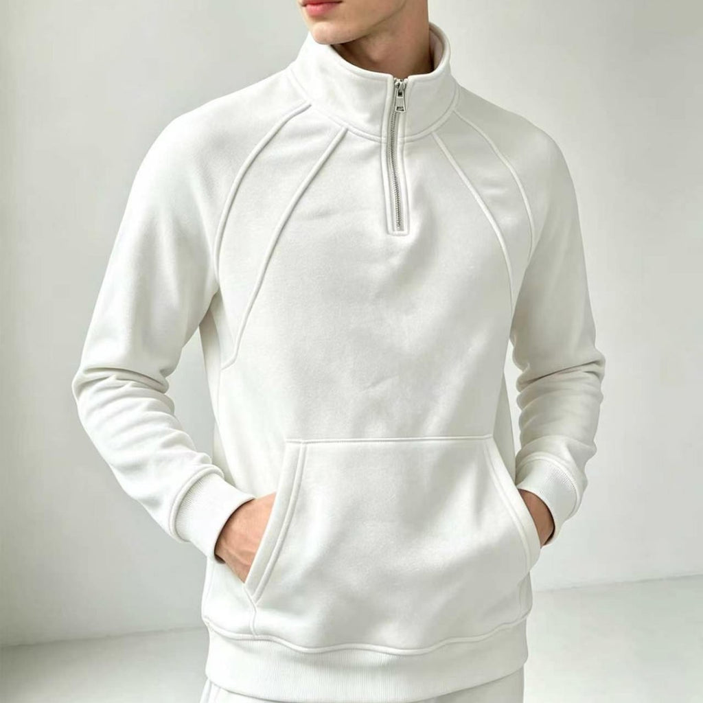Sweat-shirt de pull à fermeture éclair pour hommes