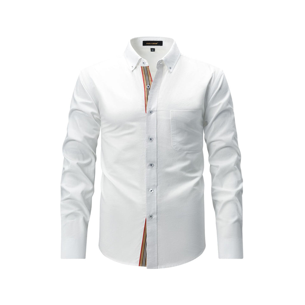 Chemise de mode décontractée homme avec plateau tissé